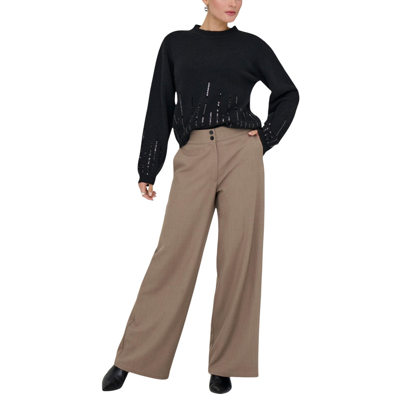Jacqueline De Yong Pantaloni Donna