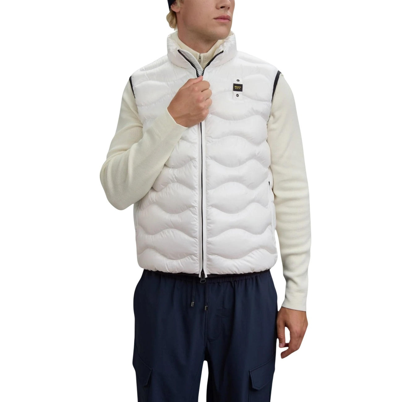 Blauer Gilet Uomo